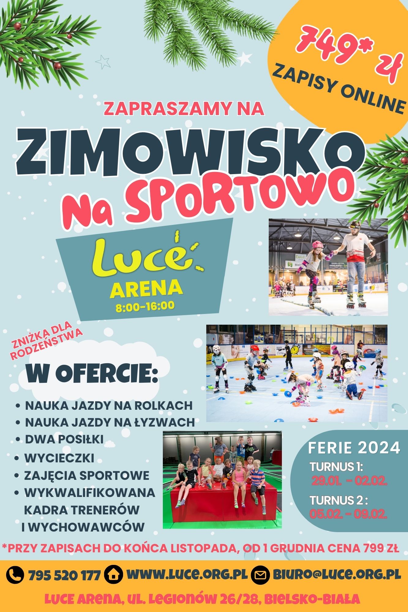 Zimowisko na sportowo w LUCE ARENA 2024